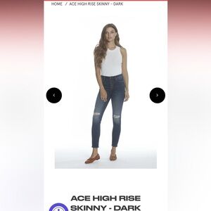 Vigoss, Ace Skinny High Risee Dark Was jeans, size 31